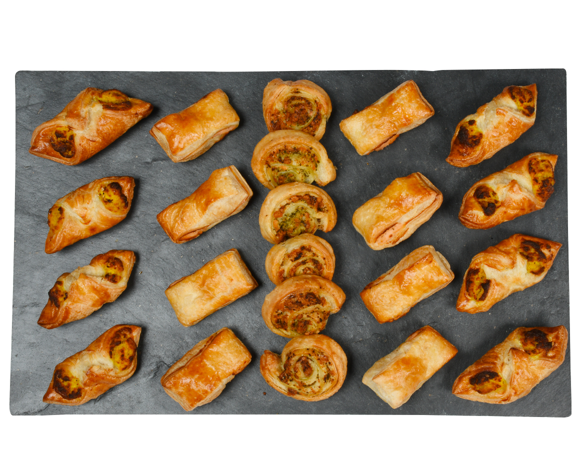 Assortiment de feuilletés salés maison